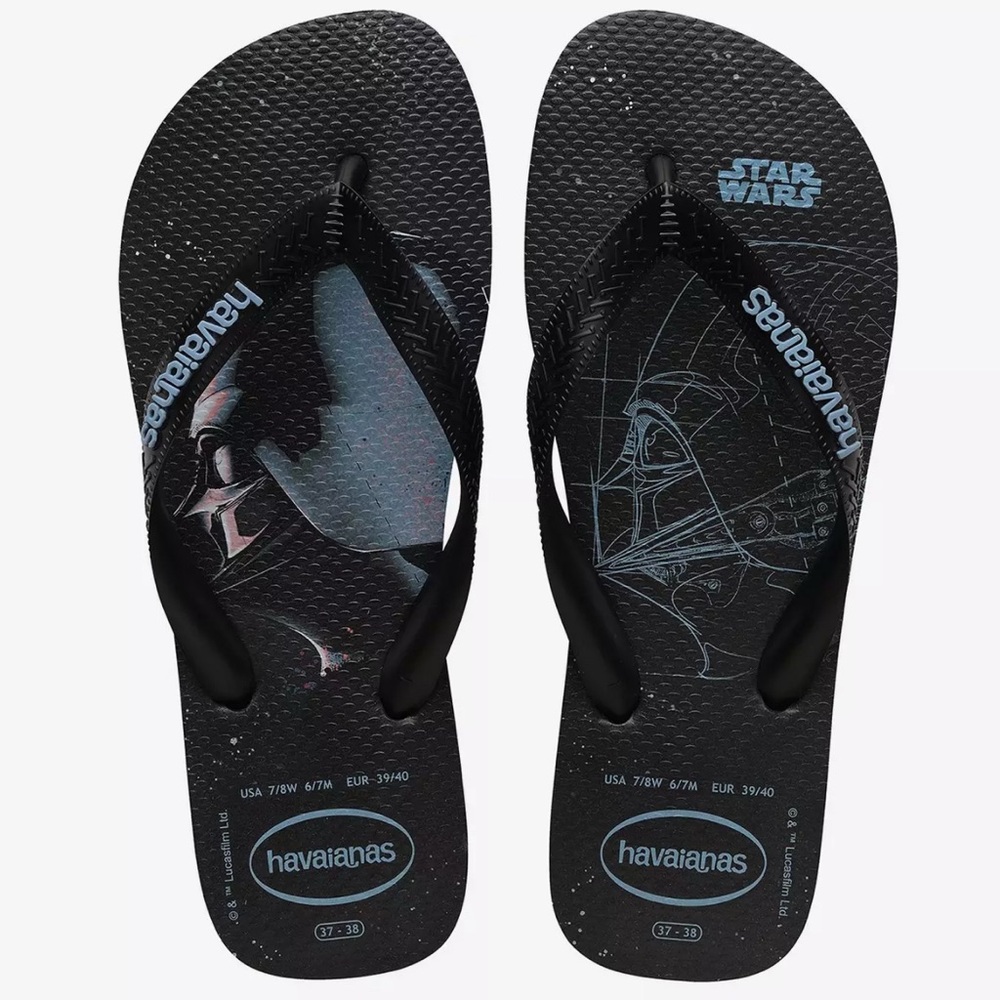 NWT Star Wars Darth Vader Havaianas Sandals Flip Flops Mens Size 13